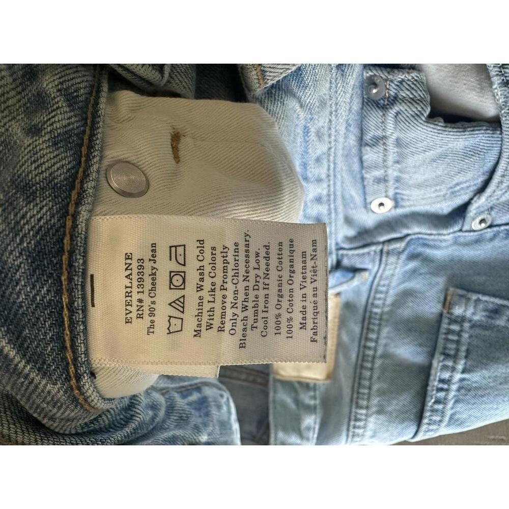 Everlane The Curvy 90s Cheeky Jean 100% Organic Cotton Patched Women’s size 28 - Picture 9 of 15